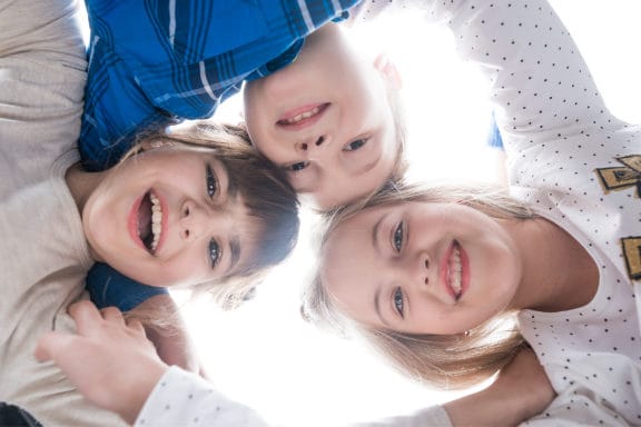 A group of smiling children